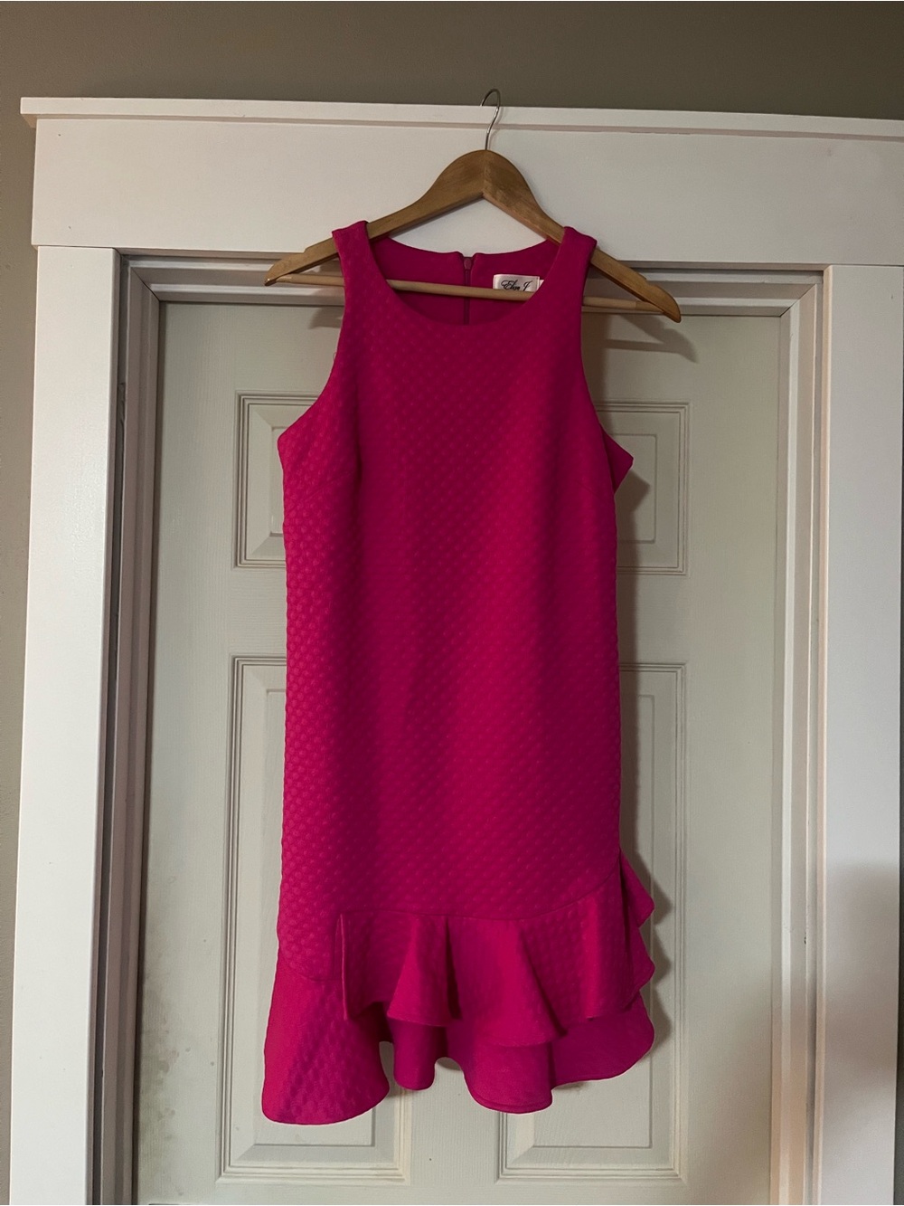 Eliza J' Fuchsia Ruffle-Hem Party Dress